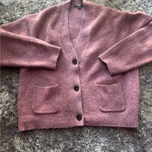 Uniqlo pink cardigan